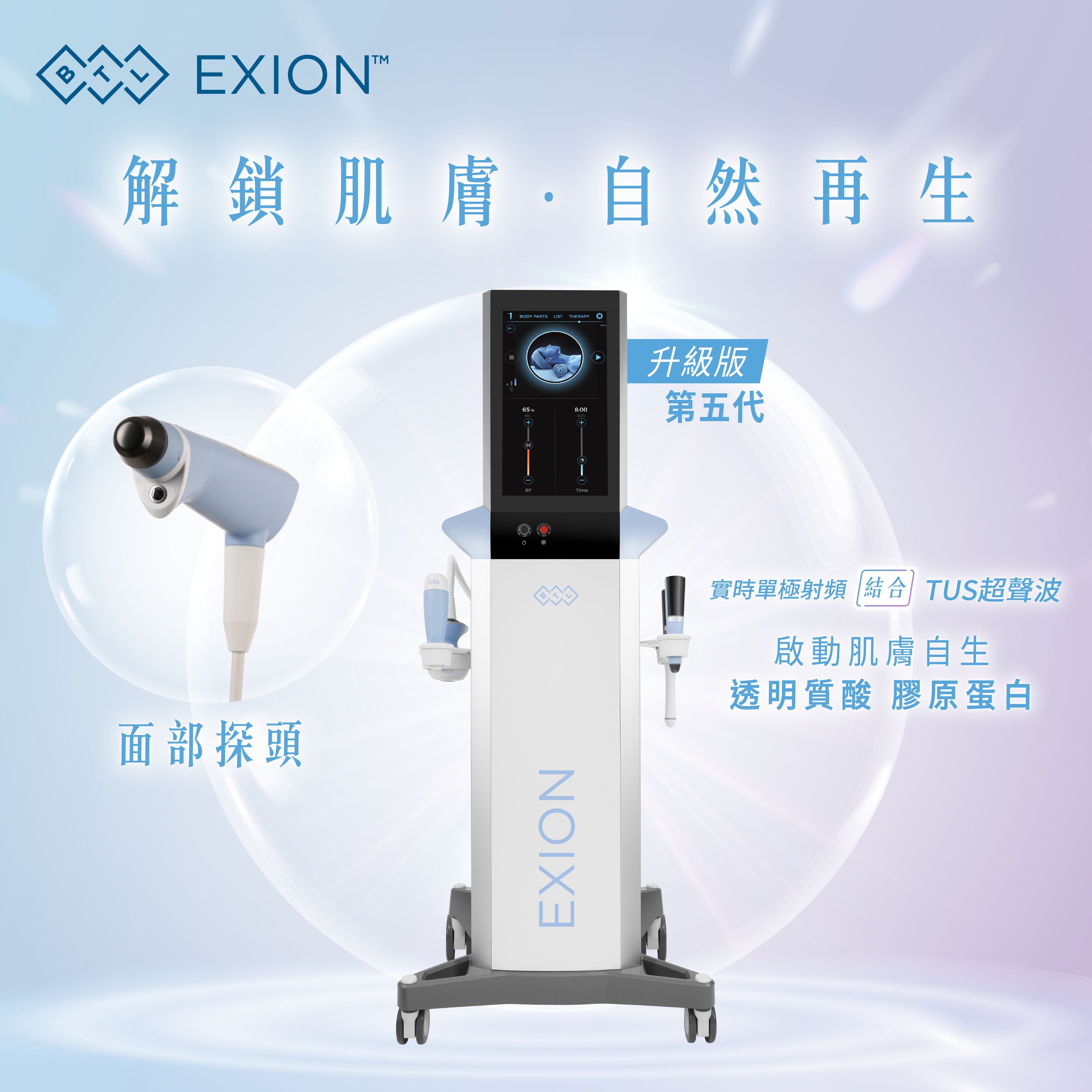 BTL EXION™ 第五代智能水潤膠原槍